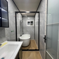 Maison préfabriquée modulaire mobile et portable en acier léger, extensible et pliable, prête à être expédiée (20 pieds, 30 pieds, 40 pieds)