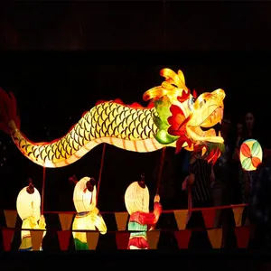 动物主题嘉年华照明-灯笼出售/跳跃的龙千年灯笼
