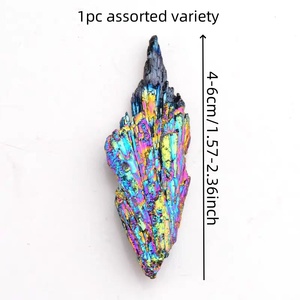 Đá <span class=keywords><strong>tourmaline</strong></span> đen tự nhiên dạng lông vũ bán buôn, màu xanh lục lam lửa quyến rũ, đồ thủ công pha lê - Product Image 2