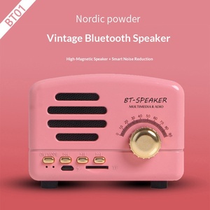 Retro Nostalgic <b>Mini</b> for 5.0 <b>Speaker</b> with Wireless Charging Plastic Material Cute Design for Mobile Phones BT01 - Product Image 2