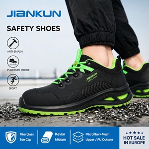JIANKUN cena leggera traspirante stile sportivo Anti-impatto antiscivolo stivali da <span class=keywords><strong>lavoro</strong></span> di sicurezza punta composita ESD ESD suola Plug-in - Product Image 6