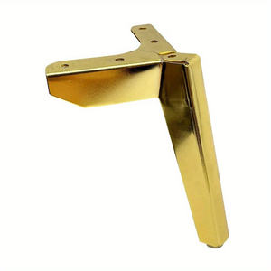 Patas de Muebles de Lujo en Cromo Dorado de 6 Pulgadas, Patas Metálicas Modernas para Mesitas de Noche, Bancos y Sofás [Originales] Empacadas para Envío - Product Image 4