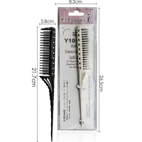 Accessoire dentaire en plastique, peigne à dents pour tâches de cheveux, à longue queue pour mèches de différentes longueurs, à usage en Salon