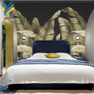 3D pittura natura murale decorazione della parete sfondo <span class=keywords><strong>carta</strong></span> da <span class=keywords><strong>parati</strong></span> verde tropicale <span class=keywords><strong>foglie</strong></span> <span class=keywords><strong>foglie</strong></span> di Banana <span class=keywords><strong>carta</strong></span> da <span class=keywords><strong>parati</strong></span> per camera da letto - Product Image 2
