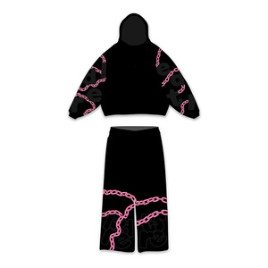 Tùy Chỉnh Của Nhà Sản Xuất Người Đàn Ông Của Giản Dị Mùa Đông Thể Thao Thiết Lập Thoải Mái Mềm Cotton Màn Hình In Stack Thiết Kế Thêu Dệt Kim - Product Image 1