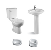 Cuvette de toilettes moderne 2025 en céramique à double chasse avec siphon en S, drainage facile et double fonction de rinçage