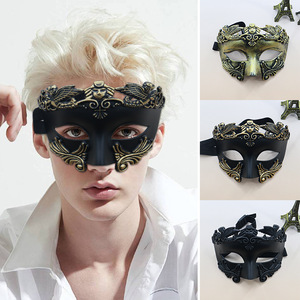 Masque de <span class=keywords><strong>mascarade</strong></span> pour couple - Masque romain grec pour homme et masque vénitien en métal pour femme pour bal masqué, Mardi Gras, Halloween - Product Image 2