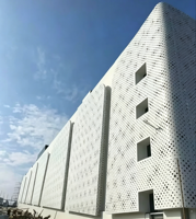 Façade de mur rideau d'hôtel en alliage d'aluminium personnalisée en Chine, panneau métallique décoratif 3D avec des caractéristiques ignifuges et imperméables