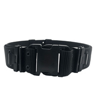 Ceinture tactique EDC à double couche renforcée Under Armour, boucle en D noire, nylon, unisexe, utilisation en extérieur