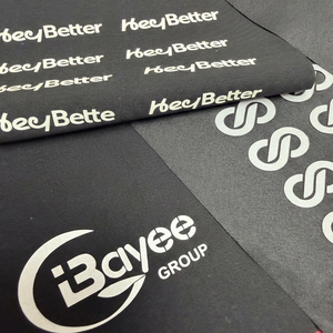High Wash Fastness Not Easy to Fall Off Heat Transfer <b>Labels</b> Simple Modern Design Style Silicone Patches for T-shirt - Product Image 2