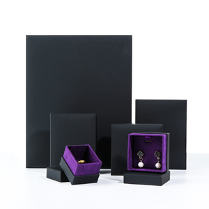 Custom Black Luxury Drawer Jewelry <b>Box</b> with Handle for Rings, <b>Earrings</b>, and Gift Packaging - Product Image 6