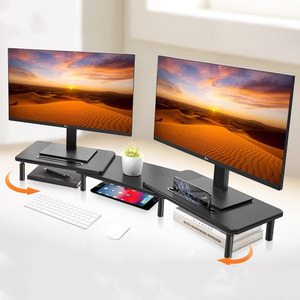 Dễ dàng cài đặt phổ biến hữu ích Chiều cao có thể điều chỉnh ba màn hình đôi màn hình đứng màn hình Riser máy tính xách tay đứng - Product Image 1