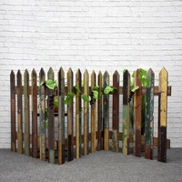 Valla Instantánea Escalable Multicolor Rústica Luckywind, Valla de Madera Reciclada para Patio, Creaciones de Jardín, Estilo Country Corner