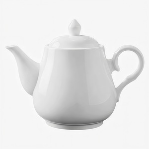 Golden <b>Bell</b> Teapot Pure White Reinforced Porcelain With Lid Heat Resistant For Tea Houses And High End Restaurants - Product Image 5