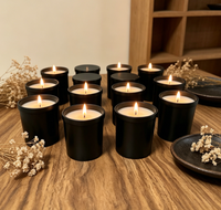 Bocaux en verre givré personnalisés pour bougies, 7oz/10oz/14oz, avec impression sérigraphiée, couvercle en bois, pour promotion et artisanat