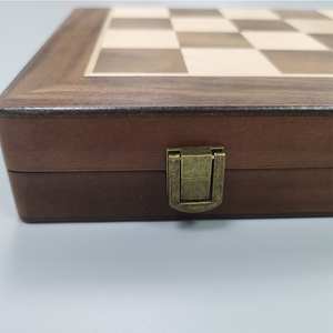 Scacchiera Pieghevole in Legno Fatta a Mano da 15 Pollici - Set di <span class=keywords><strong>Scacchi</strong></span> da Viaggio <span class=keywords><strong>per</strong></span> <span class=keywords><strong>Principianti</strong></span> e Bambini, Ecologico - Product Image 6
