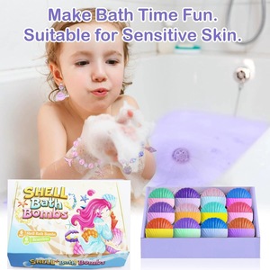 Bombes de <span class=keywords><strong>bain</strong></span> colorées et pétillantes pour enfants avec jouet surprise à l'intérieur, vegan, douces et sûres, pour la peau sensible des tout-petits - Product Image 2