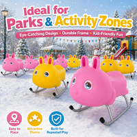 Planche à neige en PE avec surface inférieure antidérapante épaissie, siège confortable adapté aux enfants, forte adhérence, vitesse rapide, base lisse et durable, stable