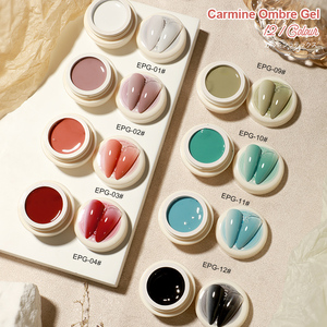 Özel Marka 5ml Tırnak Sanatı Yastık Efekti Gradyan Boyama Jeli Siyah Ombre Patting Jel Oje UV Blooming Aura Manikür Oje - Product Image 3