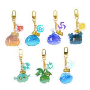 <span class=keywords><strong>Porte</strong></span>-clés Slime <span class=keywords><strong>Genshin</strong></span> Impact Cosplay, pendentif en acrylique mignon, <span class=keywords><strong>porte</strong></span>-clés pour sacs, <span class=keywords><strong>porte</strong></span>-clés double face, Hu Tao Wenti Klee Fans Key Chain - Product Image 6