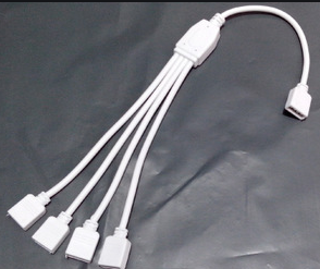 2,0mm 6 pin 10mm 1 hembra a 3 hombre RGB cable divisor de conector cable LED