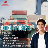 Services d'expédition et de livraison porte-à-porte FCL, consolidation de fret maritime de la Chine vers les États-Unis et le Canada, transitaire maritime