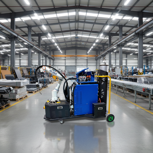 Equipo de soldadura láser de fibra con brazo robótico tipo carro, máquina de soldadura colaborativa con plataforma, robot de 6 ejes para recogida - Product Image 1