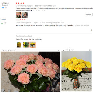 Rose artificielle en soie au toucher réel, magnifique fleur, bouquet floral pour mariage, décoration de fête à domicile, décoration de Noël, cadeau de la Saint-Valentin - Product Image 6