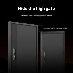 Mexin Official Modern Steel Anti-Diebstahl-Sicherheits tür Ebene eine Eingangstür Fertige Oberfläche Villa Haupttor 01 - Product Image 4