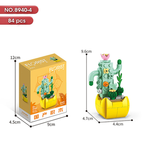 Juego de Bloques de Construcción de Flores, Planta en Maceta con Caja de Regalo, Juego de Ladrillos MOC, Juegos de Bricolaje para Niños, Juguetes Educativos para Niños 8940 - Product Image 5