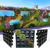 Supports muraux pour système d'irrigation automatique de maison Jardinière suspendue en plastique verticale solide Pots de fleurs pour mur de jardin vertical intelligent