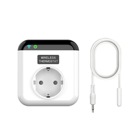 Nouvelle prise intelligente programmable avec thermostat Wi-Fi pour la compatibilité avec les appareils en plastique, application iOS/Android, DC/AC 90-250V 16A