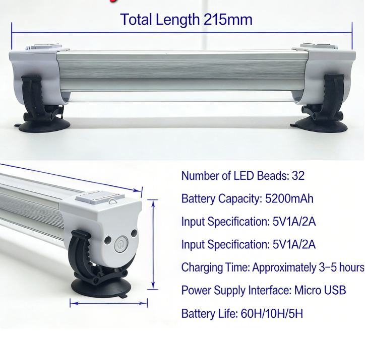 365nm UV LED Light for Windscreen Glue Resin Dry USB Rechargeable