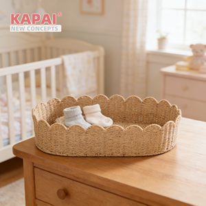 KAPAI Soft Paper Rope <strong>Changing</strong> Basket | Comfortable <strong>Changing</strong> &amp; Diaper Storage in One - Product Image 3