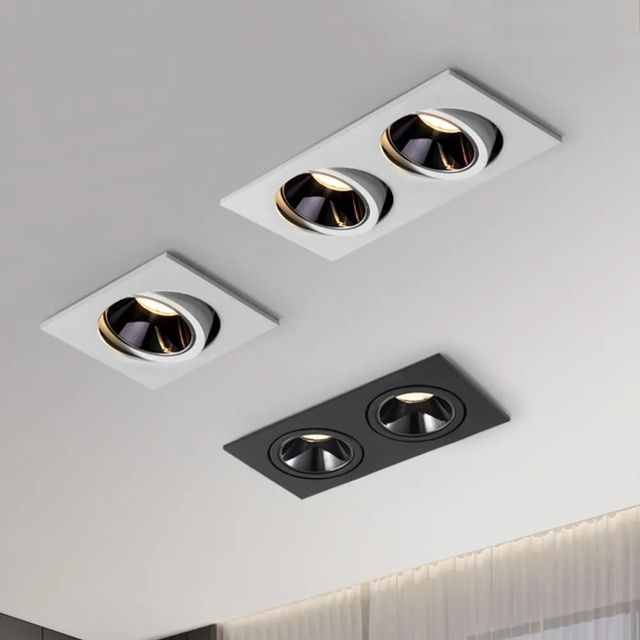 Adjustable Downlight Ceiling Light Recessed Aluminum Spotlight Adjustable LED 9w 12w DownLights