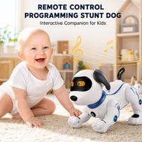 Chien robot électrique programmable, intelligent et dansant, jouet interactif télécommandé populaire pour animaux de compagnie, simulant une intelligence.