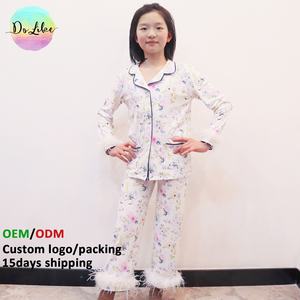 2 uds. Conjuntos de pijamas para niños, Tops y pantalones de algodón, Conjunto personalizado al por mayor, trajes, ropa para niños - Product Image 5