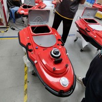 Bateau de pêche commercial de petite taille de 9 m, coque en fibre de verre double, léger, haute résistance à la corrosion chimique, personnalisé