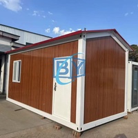 Maison conteneur triangulaire moderne, respirante et à montage rapide, avec dimensions ajustables pour bureau