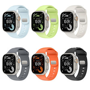 Bracelets de montre en caoutchouc FKM respirants, lumineux et luxueux Win-Win compatibles avec <span class=keywords><strong>Apple</strong></span> <span class=keywords><strong>Watch</strong></span> Series <span class=keywords><strong>7</strong></span> 41 mm - Product Image 2