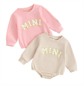 Offre Spéciale maman et moi <span class=keywords><strong>pull</strong></span> solide personnalisé boucle broderie <span class=keywords><strong>pull</strong></span> haut <span class=keywords><strong>famille</strong></span> correspondant <span class=keywords><strong>pull</strong></span> - Product Image 6