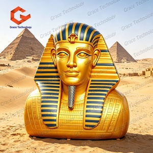 Statue gonflable géante de l'Égypte, sculpture gonflable de Pharaon, modèle de <span class=keywords><strong>tunnel</strong></span> Sphinx pour la publicité - Product Image 2