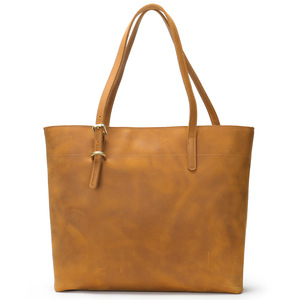 Logo personnalisé style oversize en cuir femmes sac à main fourre-tout sacs à main en cuir véritable peau de vache homme - Product Image 1