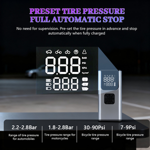 Car Electric Air <strong>Pump</strong> Portable Air Compressor Deflation <strong>Pump</strong> Rechargeable <strong>Battery</strong> 150PSI for Car Motorcycle Bicycle Ball - Product Image 5