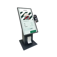Kiosque de commande et de paiement en libre-service pour tablette 15,6 pouces, système d'exploitation Android 11, machine tout-en-un pour restaurant
