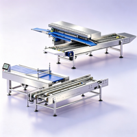 Ligne de production automatique de rangement de plateaux de haute précision ADMF en acier inoxydable pour le pain, les toasts, les brioches, les biscuits, la boulangerie et la transformation alimentaire