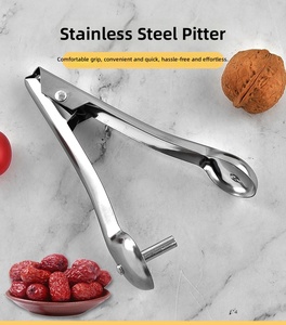 Descorazonador Manual de Cerezas y Dátiles de Acero Inoxidable 430, Utensilio de Cocina Doméstico para Descorazonar Cerezas, Dátiles y Espino Blanco sin Esfuerzo - Product Image 1