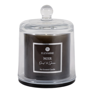 Candela Profumata Elevarre Noir Oud & Spice in Barattolo da 6oz con Coperchio - Product Image 1