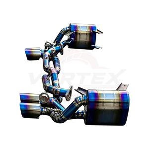 Sistema de Escape Vortex Titanium Blue con Válvulas para Porsche 911 997 Carrera con Silenciadores Laterales y Puntas Cuádruples - Product Image 5