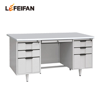 Meubles de bureau commerciaux modulaires modernes, bureau d'ordinateur en acier